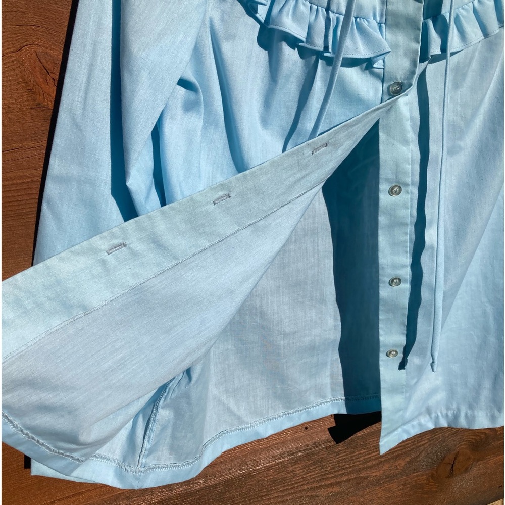 Vintage Ruffled Button-Up - Picture 6 of 8